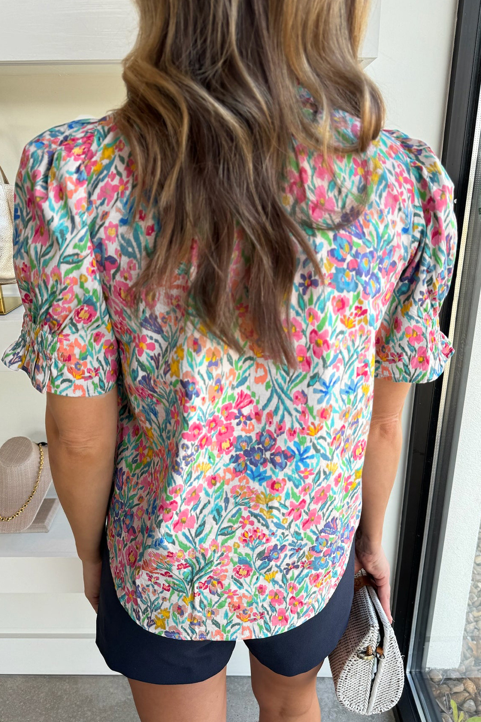 Ruffled Puff Wildflower Top