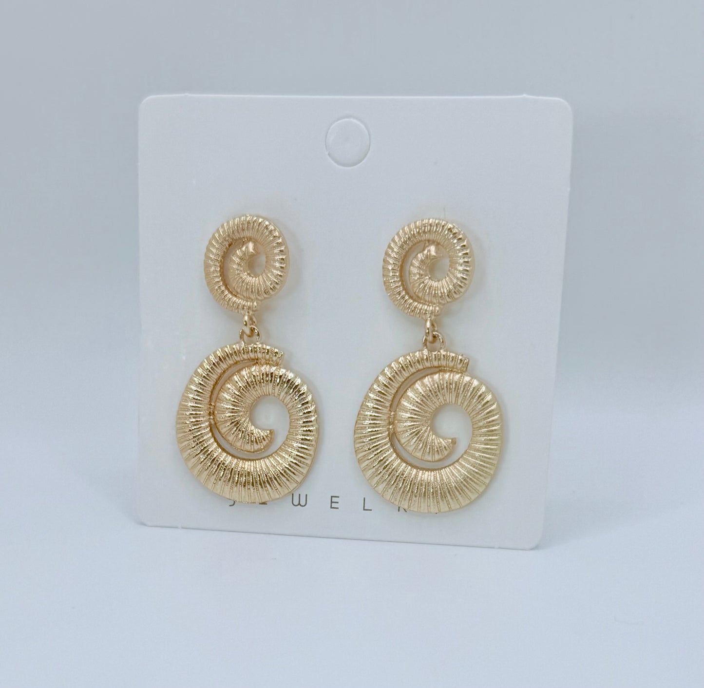 Dangle Seashell Fashion Gold Post Earrings