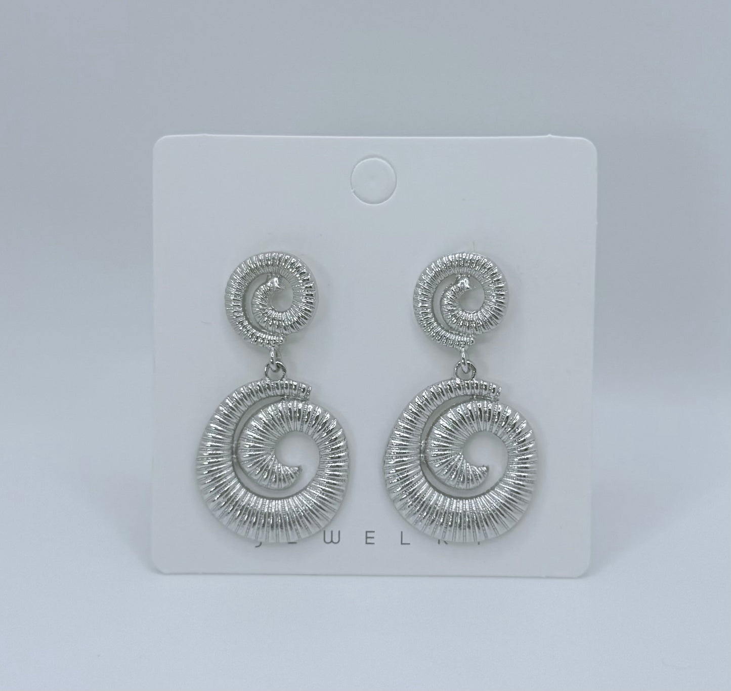 Dangle Seashell Fashion Silver Post Earrings