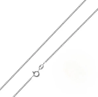 18" Italian 925 Sterling Silver Box Chain