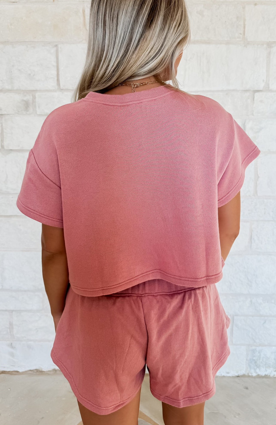 2 Piece Cropped Top and Skort Set