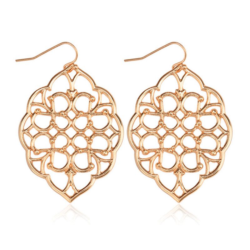 Gold Fashion Filigree Earrings