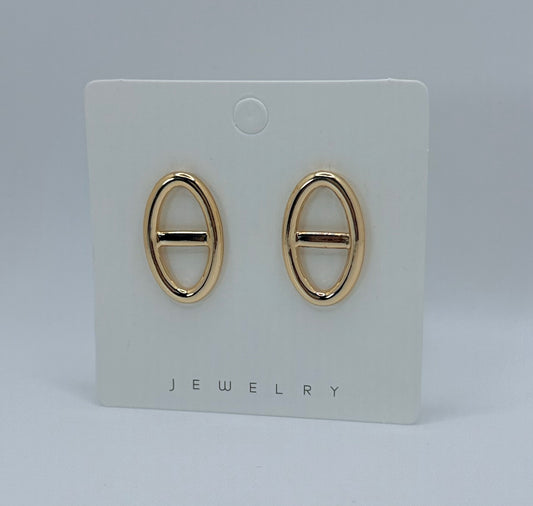 Fashion Gold Post Earrings