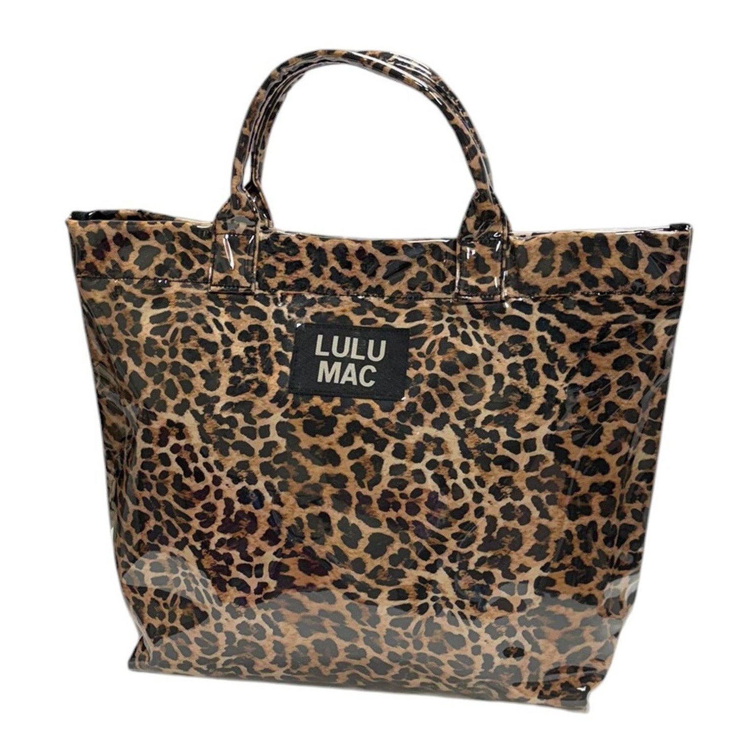 Leopard Print Polka Dot Lulu Mac Plastic Coated Tote Bag