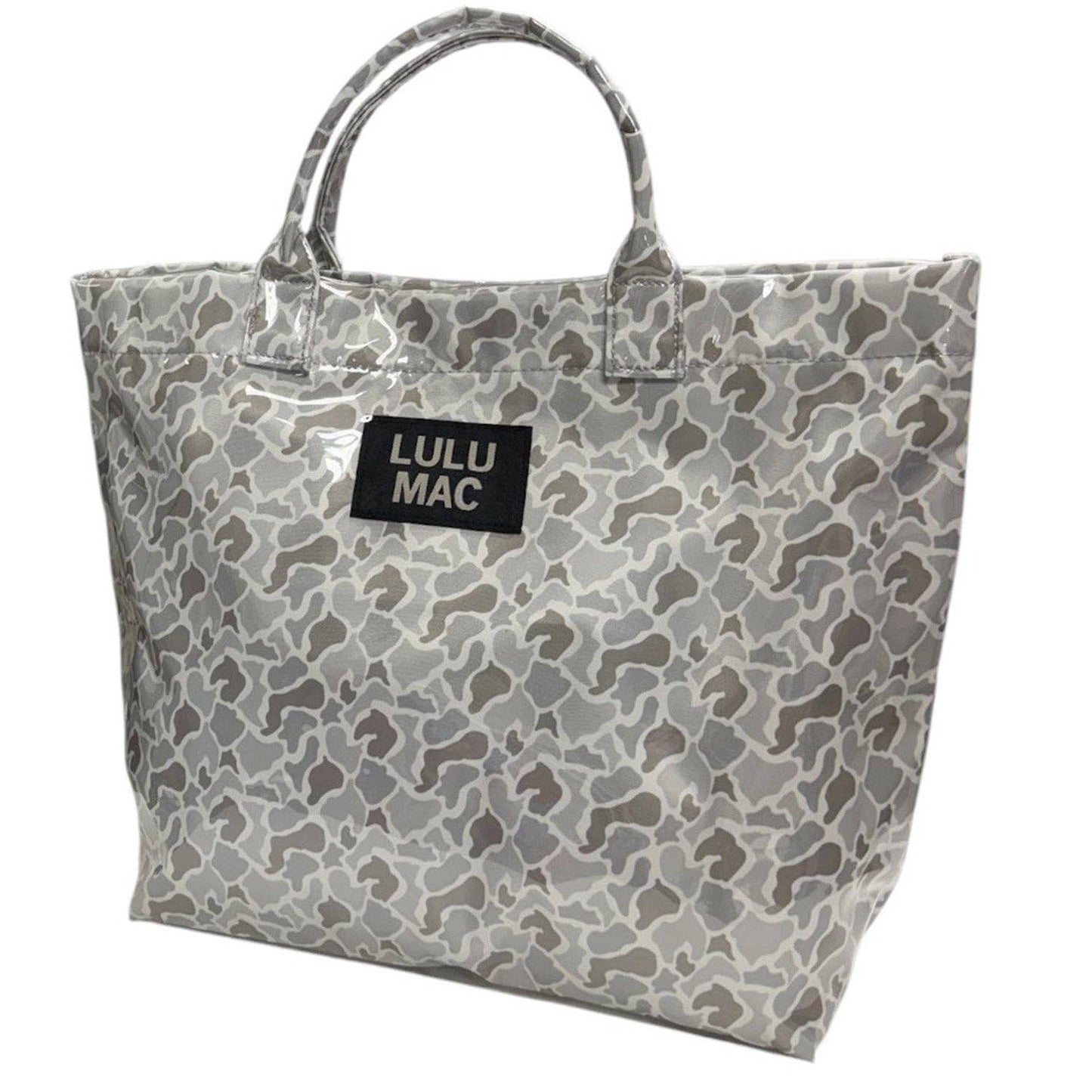 White Washed Camouflage Lulu Mac Plastic Coated Tote Bag