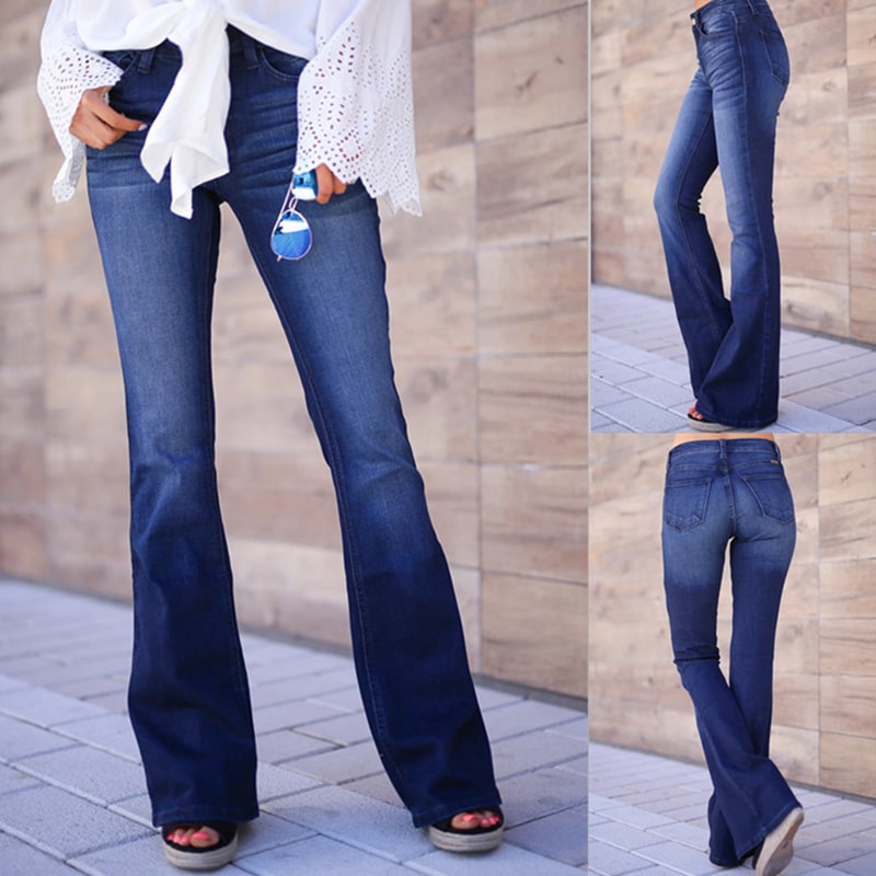 Dark Wash Stretch Denim Jeans