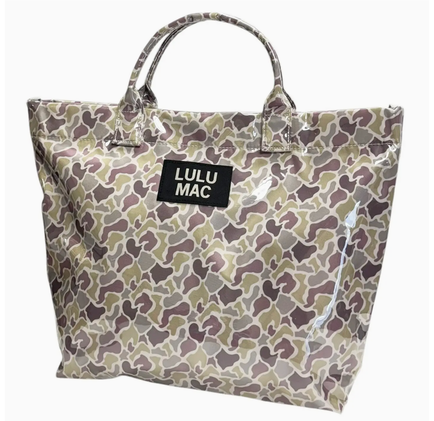 Light Camo Soft Plastic Coated Tote Bag