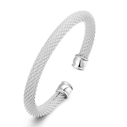 Fashion Silver Mesh Bangle
